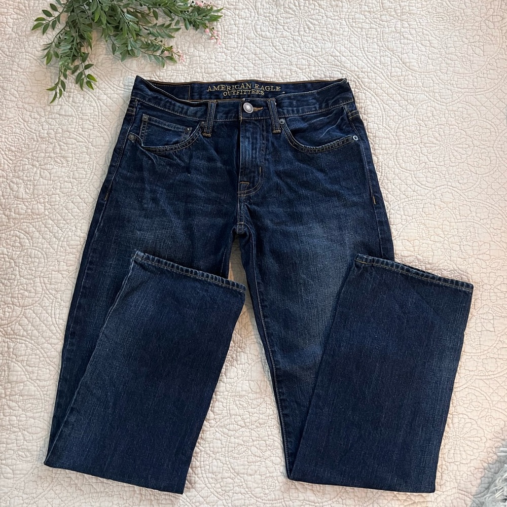 American Eagle Outfitters: Men’s Original Straight 28/32 dark/medium wash